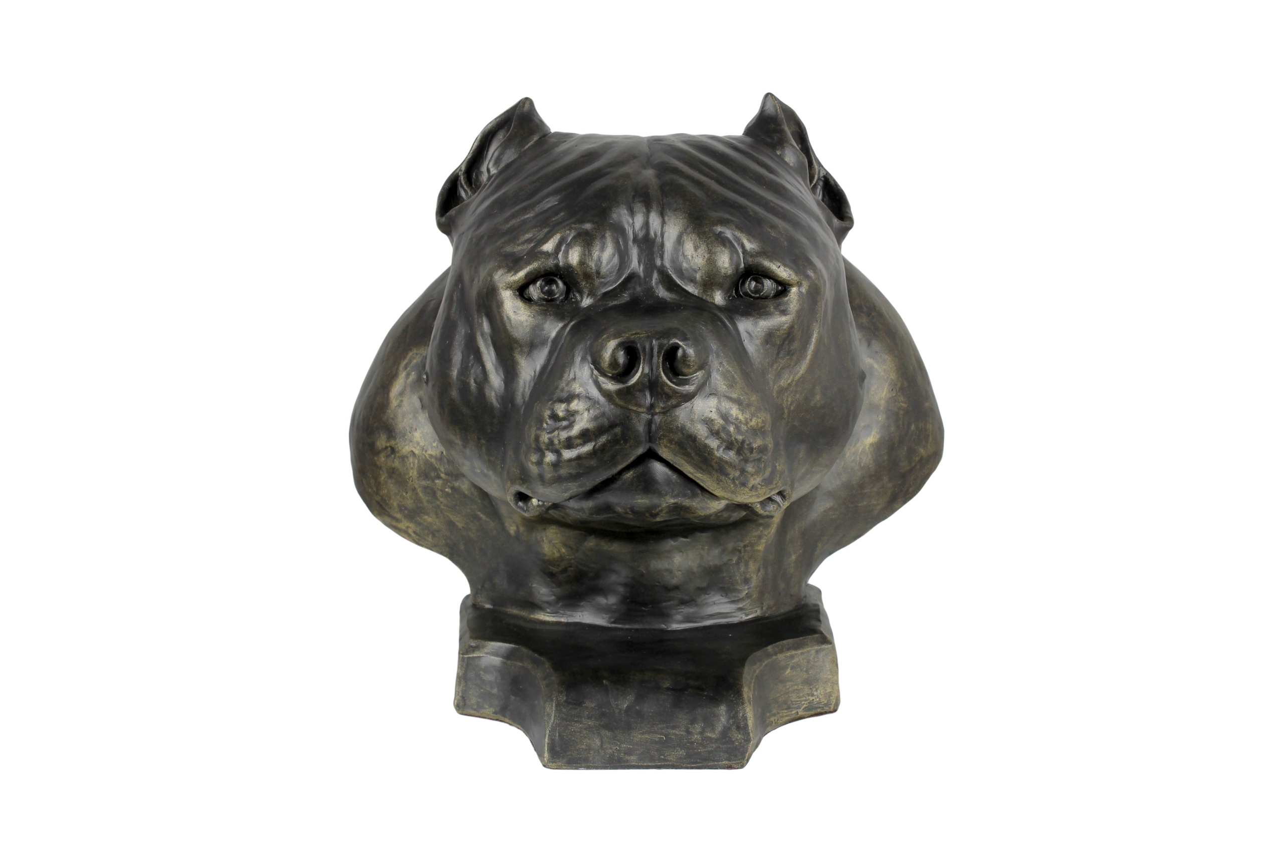 American Bully II popiersie psa, duża głowa psa do ogrodu, unikatowa ozdo