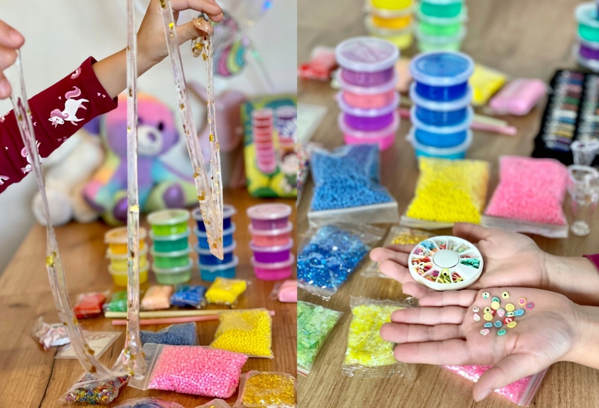 SLIME WIELKI ZESTAW DO ROBIENIA GLUTÓW XXL GLUTY PREZENT DZIEŃ DZIECKA Głębokość produktu 10 cm