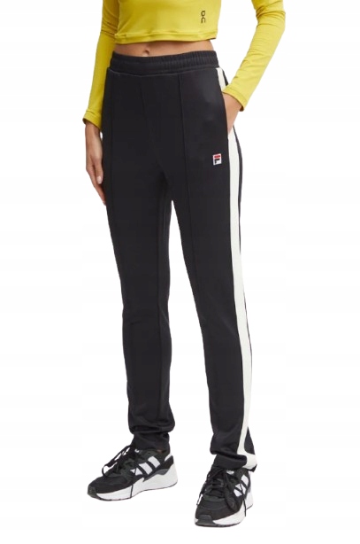 Fila Černé Tepláky S Vysokým Pasem A Lampasy M Xqd