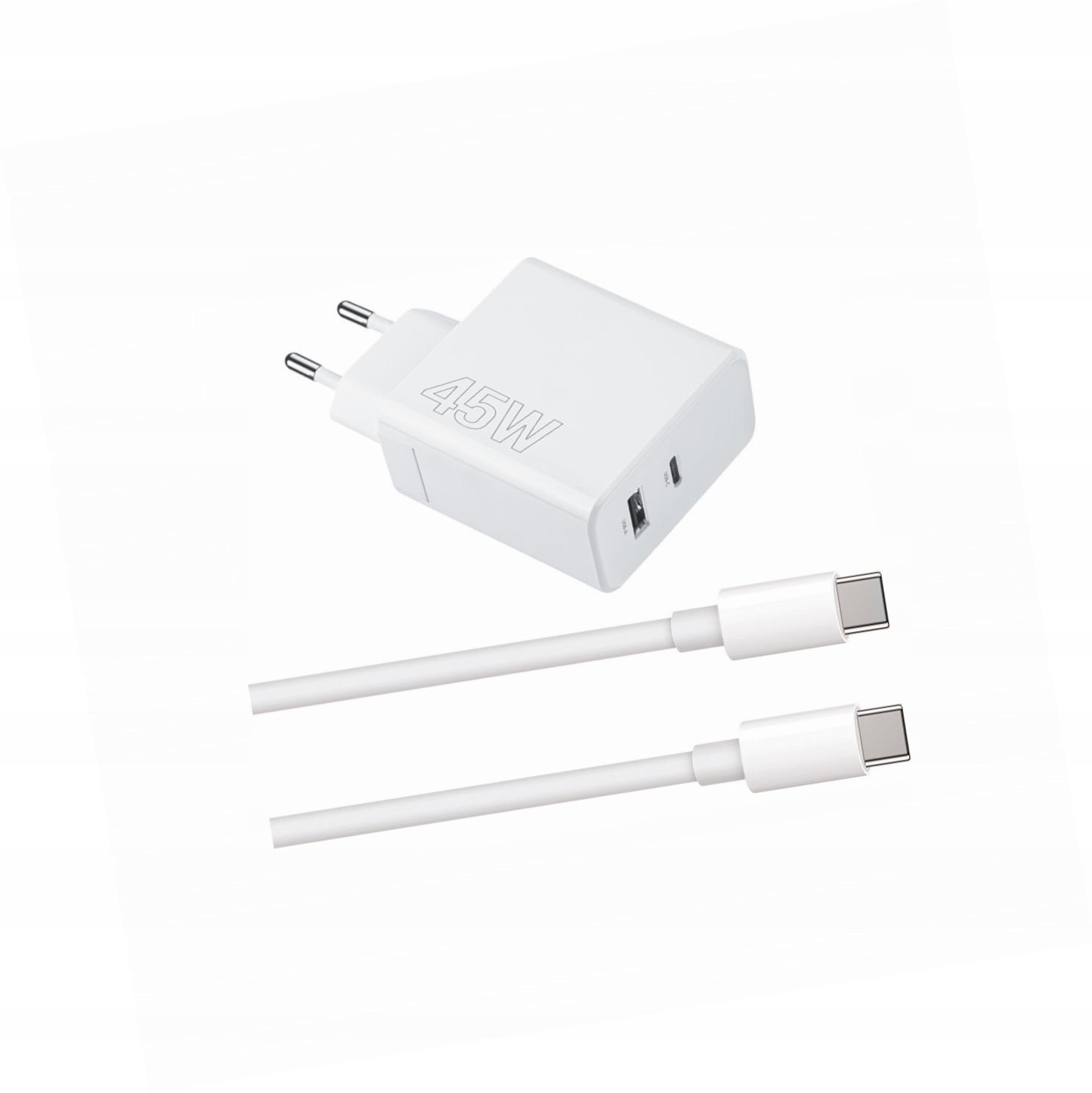 Szybka ładowarka 45W z kablem 1m 2 wejścia do Oppo A78 5G