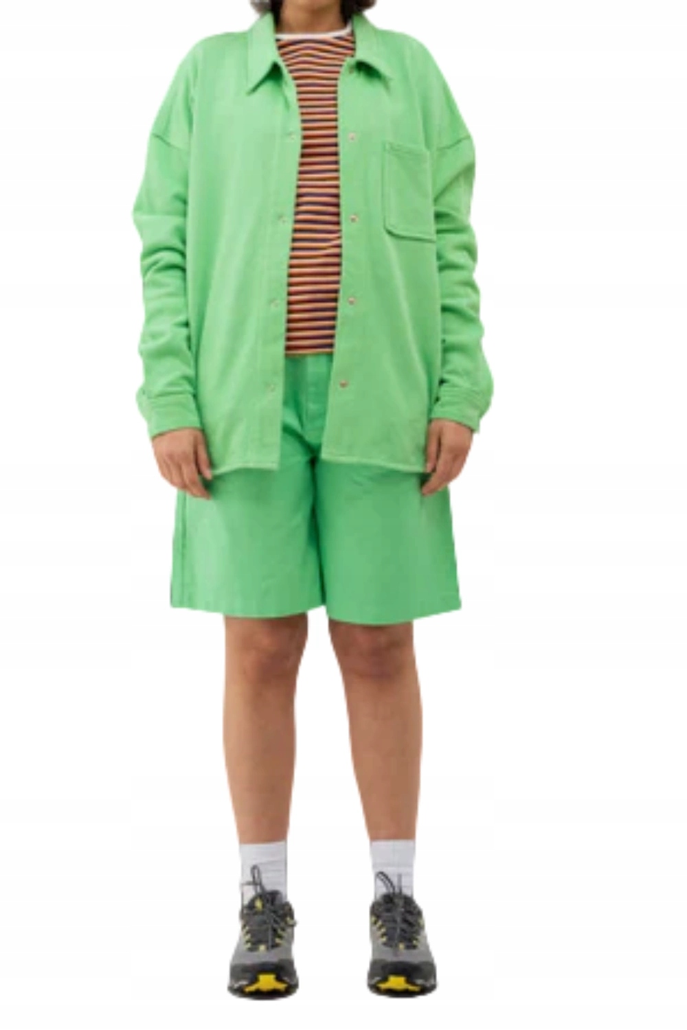 Kraťasy Stussy Lee Baggy bermudy zelené volné elegantní vel. L