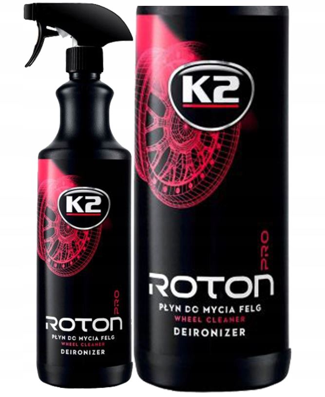 K2 Roton Pro 1L Płyn do Mycia Czyszczenia Felg Efekt Krwawa Felga Żel