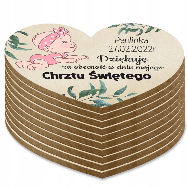 

10x Chrzest Magnesy Podziękowanie Dla Gości