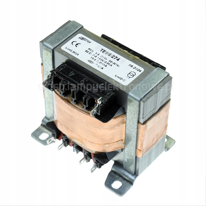 Síťový transformátor pro lampové zesilovače TE66/274 Velikosti