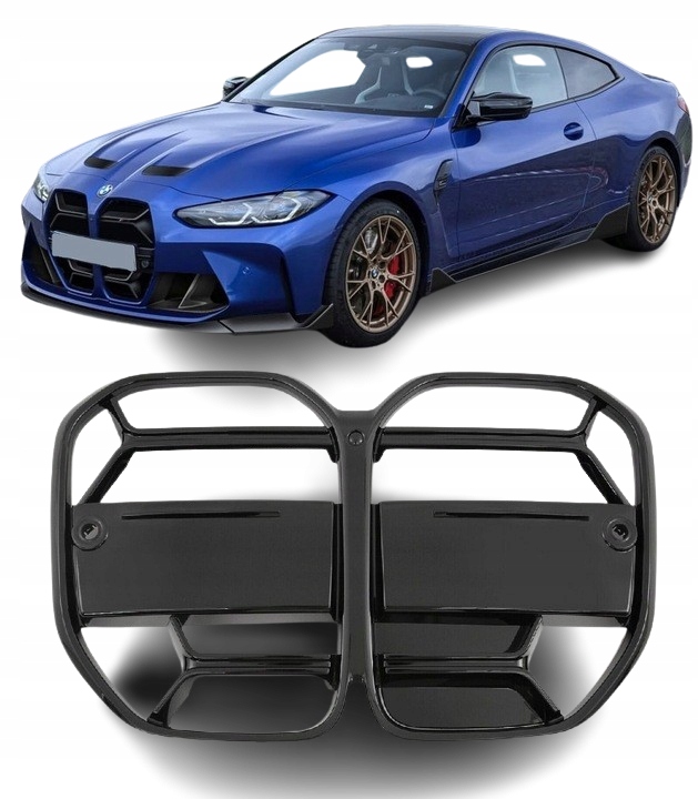 Atrapa Grill Bmw 4 G22 G23 Coupe Cabrio Černá Matná