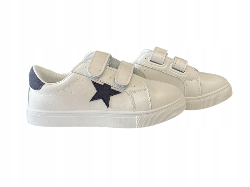 NEWS TRAMPKI BUTY SPORTOWE WHITE-NAVY BIAŁE R 35 Marka Inna marka