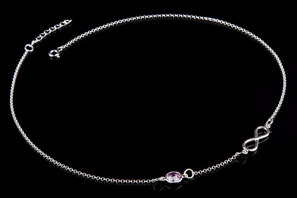 

Naszyjnik Nieskończoność + Kryształ Infinity 925