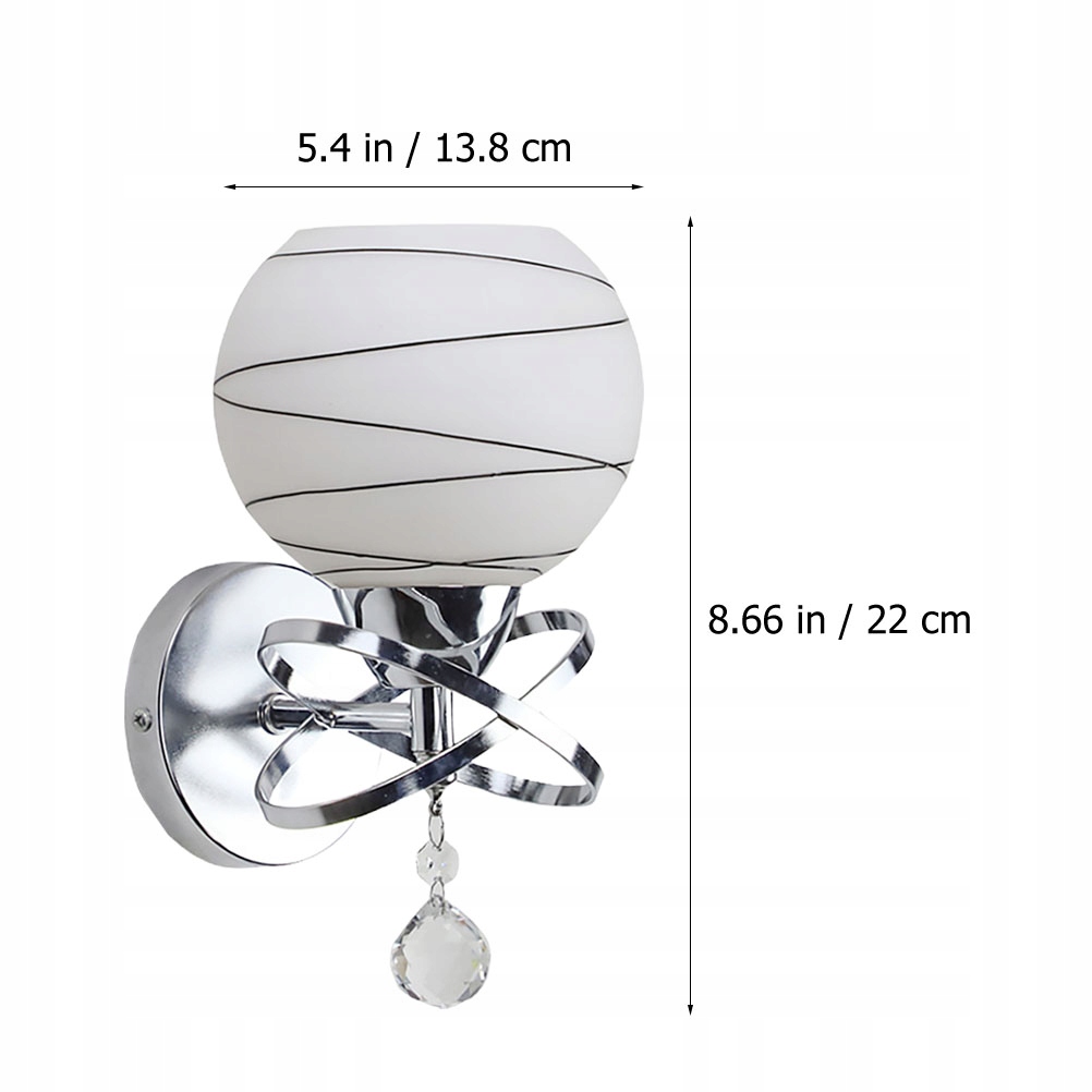 1Pc Nowoczesne lampy ścienne Nordic kinkiet Długość/wysokość 1 cm