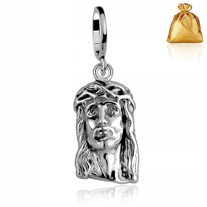 Stříbrný Medailonek S Ježíšem Kristem Přívěsek Stříbro Ryzosti 925 Dárek