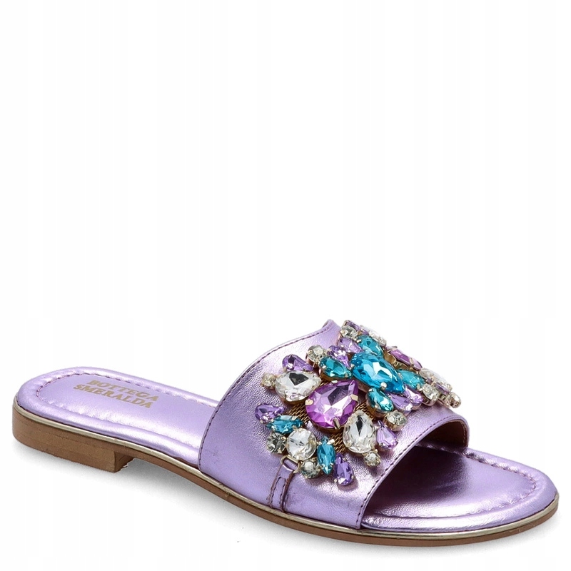 Elegantní nazouváky Bottega Smeralda 215WLD Fialové 39