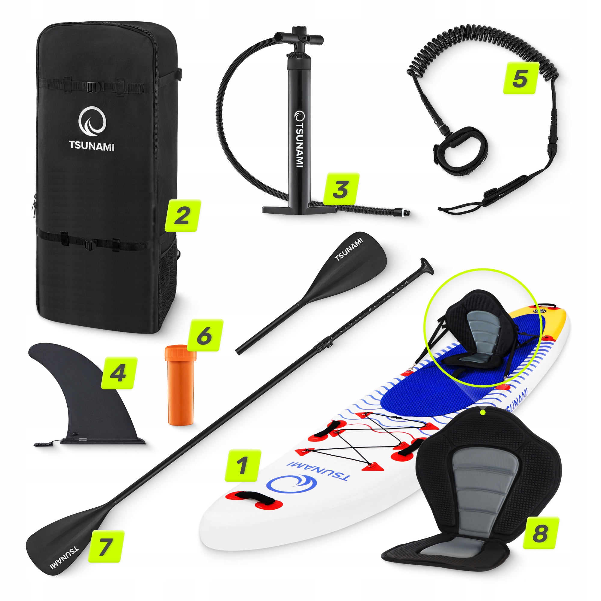 Deska SUP TSUNAMI all-round pompowana zestaw 350cm Marka Tsunami
