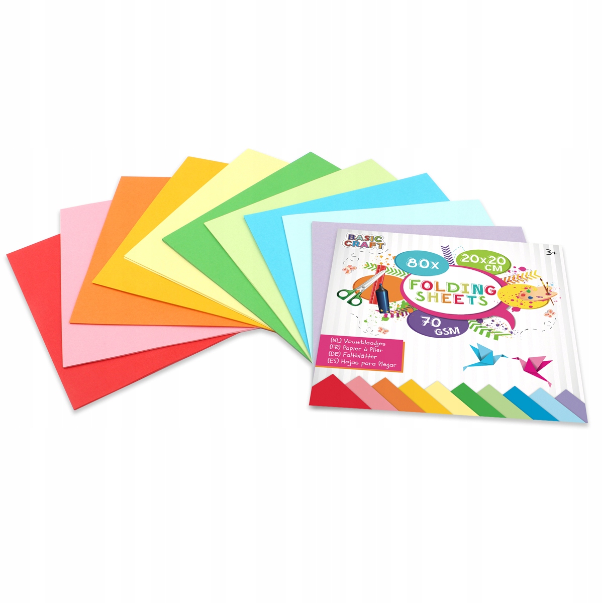 

Arkusze składane 20x20cm, 70 Gsm, 80 arkusz