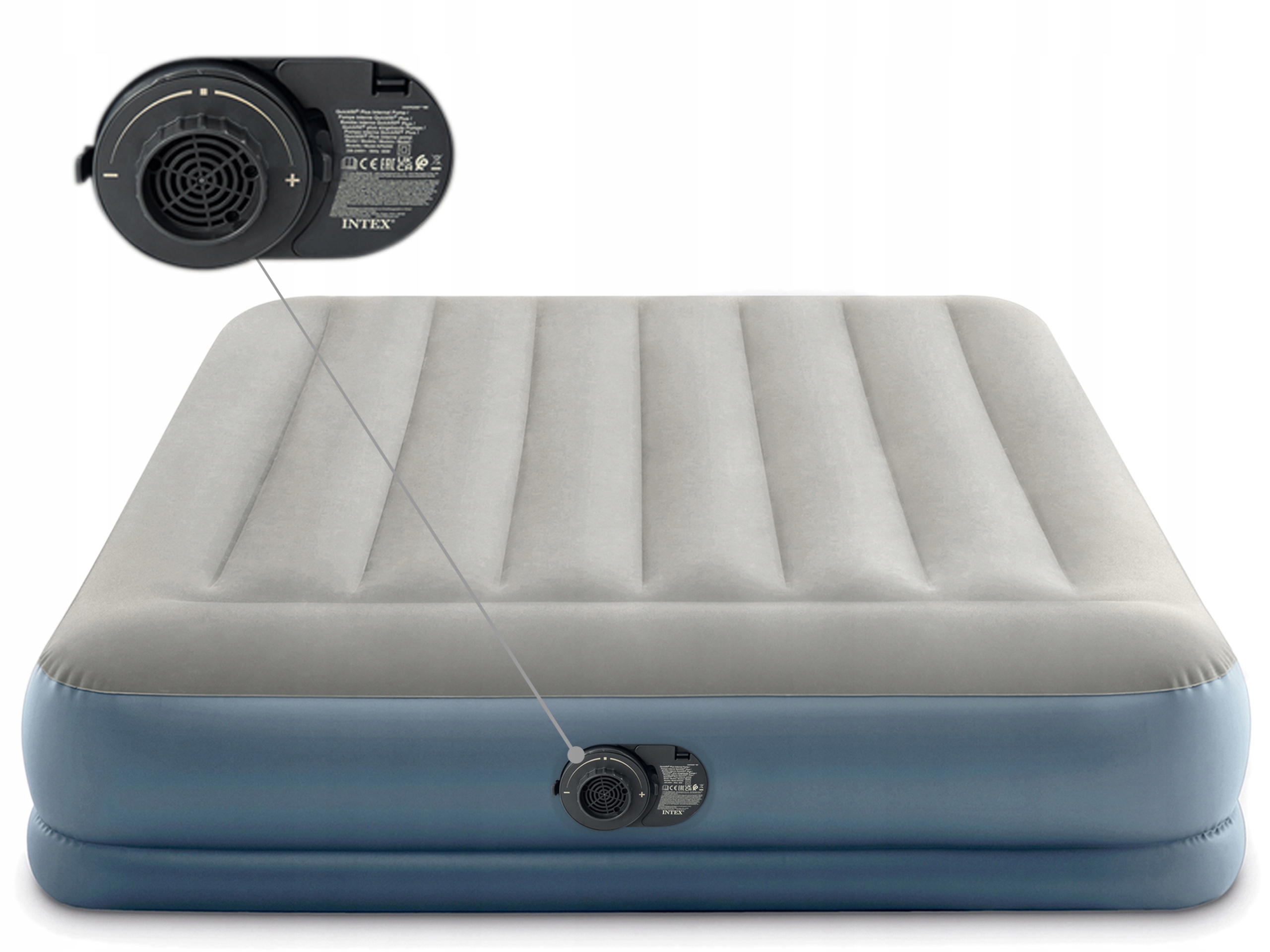 MATERAC DMUCHANY WELUROWY Z POMPKĄ INTEX 64118 Model 64118