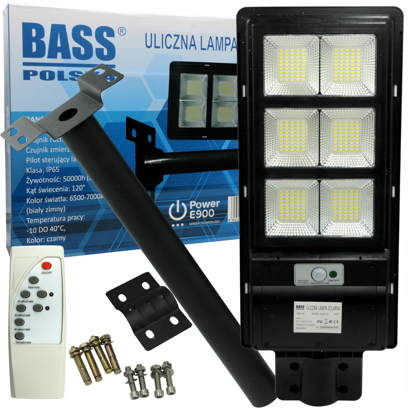 LATARNIA LAMPA SOLARNA LED PANEL HALOGEN PILOT