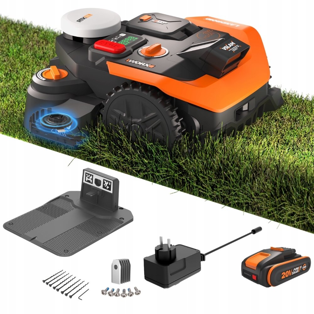 Robot koszący Worx Landroid Vision Cloud 650m2, stereo camera, Rtk WR365E