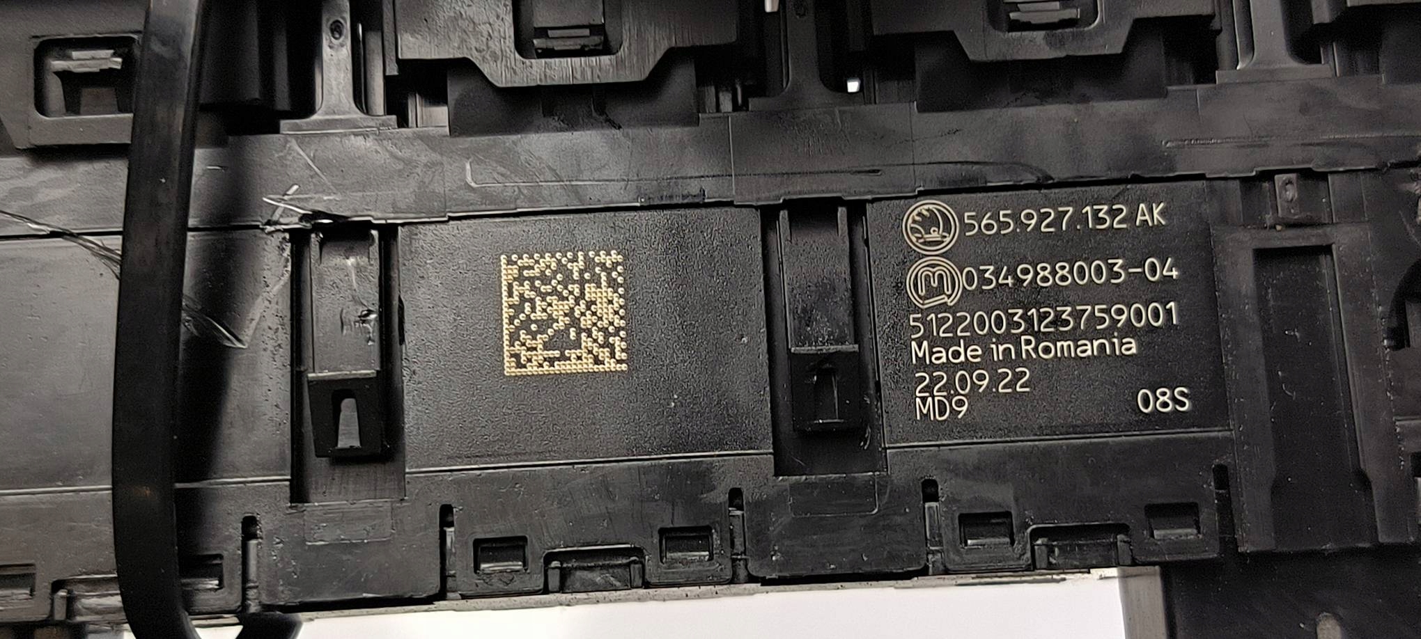 button 656927132AK SKODA KAROQ FACELIFTING