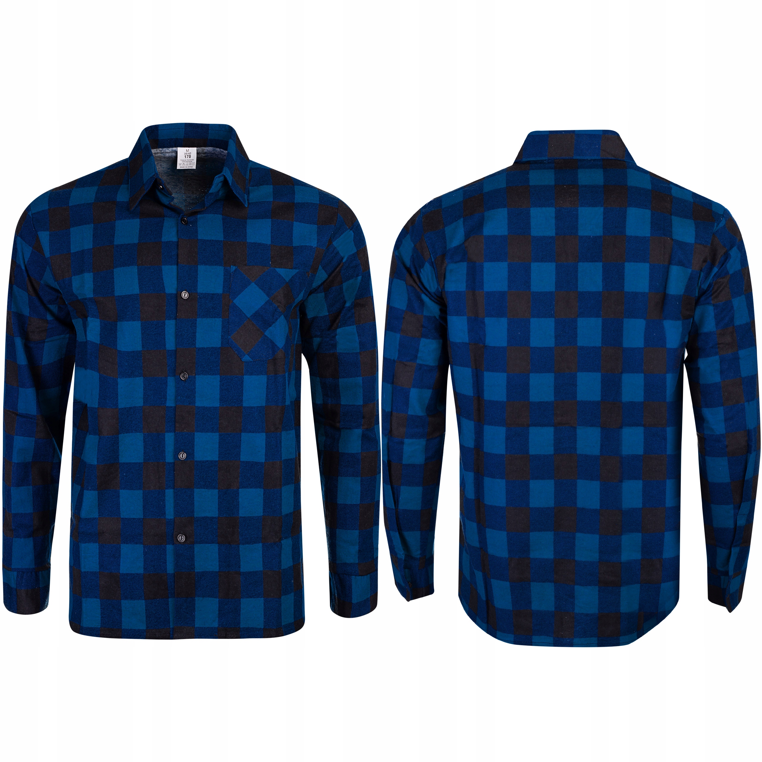 KOSZULA FLANELOWA CASUAL W KRATE MĘSKA 100% BAWEŁNA r. XXL Rozmiar XXL