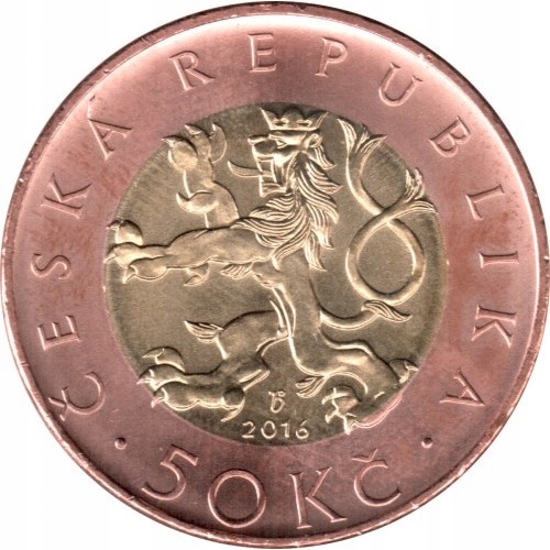 9392 CZECHY, 50 KORON, 2016