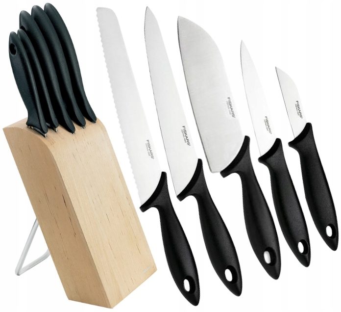 Blok s nožmi Essential 6 prvkov Fiskars