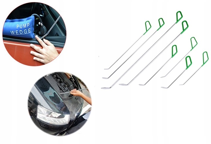 Wires lances removing dents PDR under reinforcements