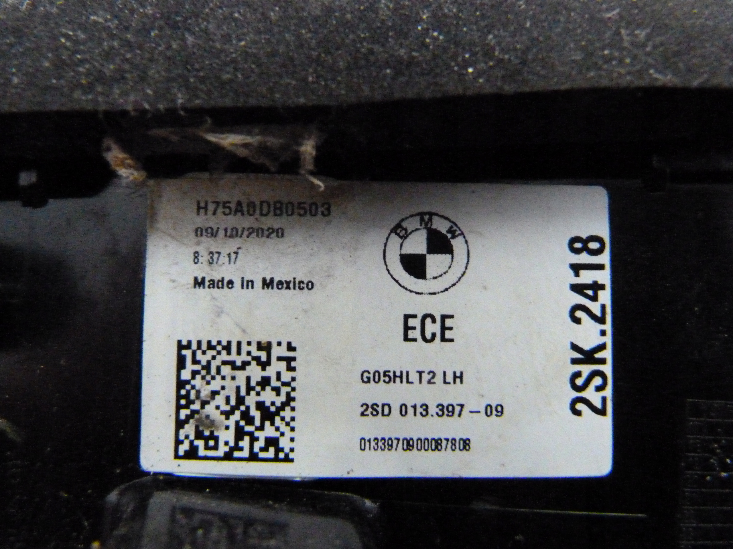 BMW X5 G05 фонарь левый крышке led