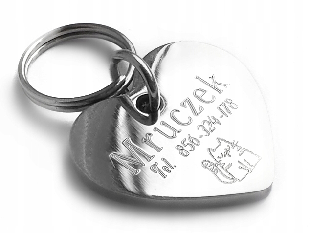 

Medalik Dwustronny pies kot serduszko