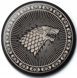 

Markowa przypinka Game of Thrones Stark Sigil
