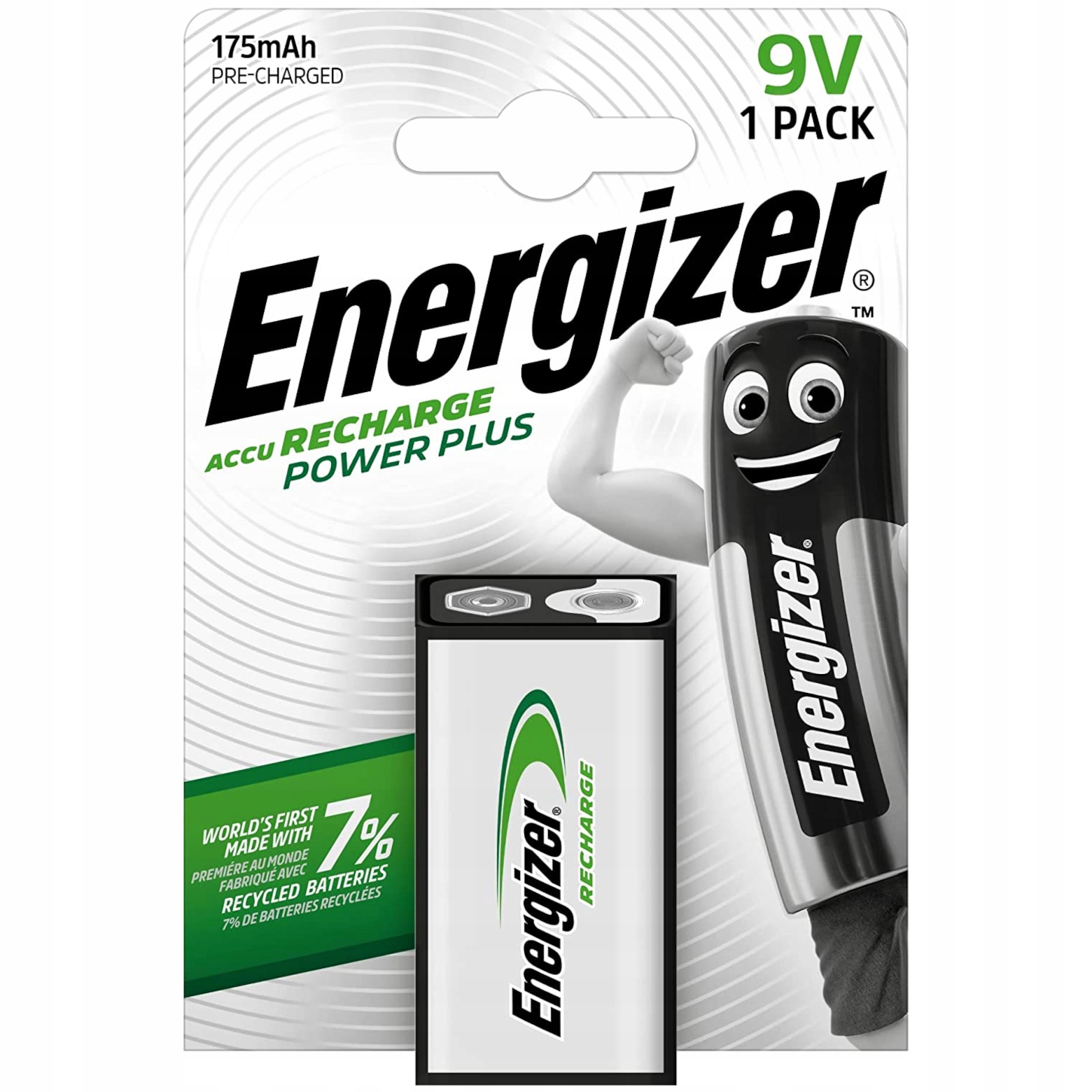 

Akumulatorki Energizer Power Plus 9V 6F22 175mAh