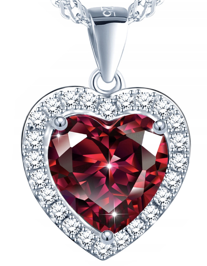 Náhrdelník Přívěsek Dámské srdíčko Stříbrné šperky 925 jako Dárek