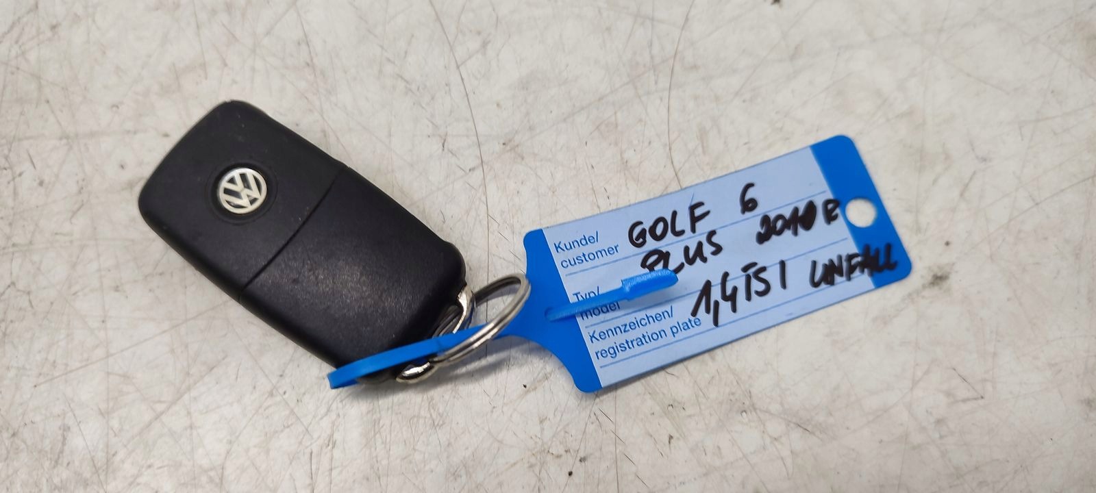 Pilot kluczyka VW Golf VI Plus