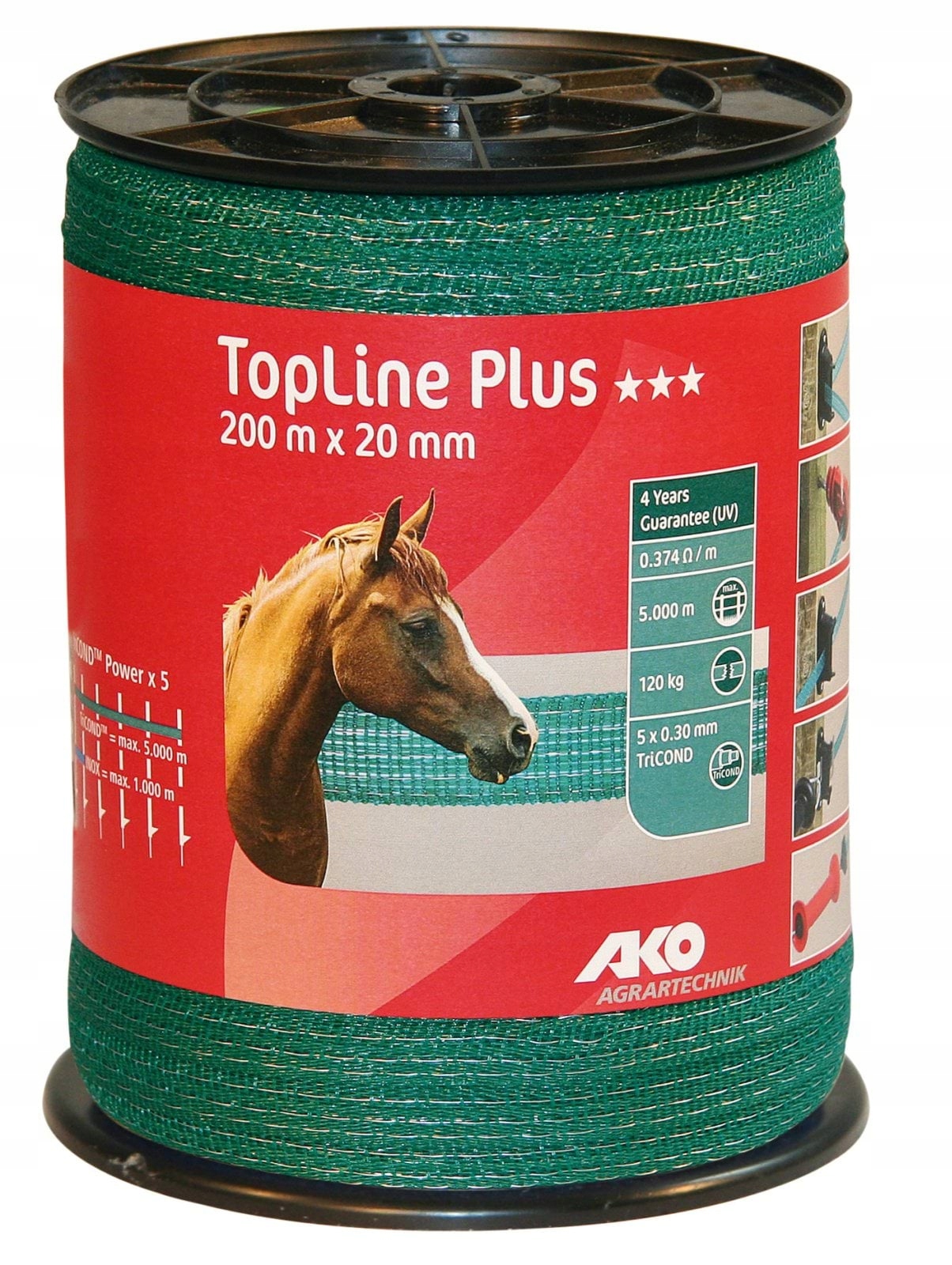 Stínící Panelové Pásy Top Line Plus 200 m x 20 mm Zelená Ako