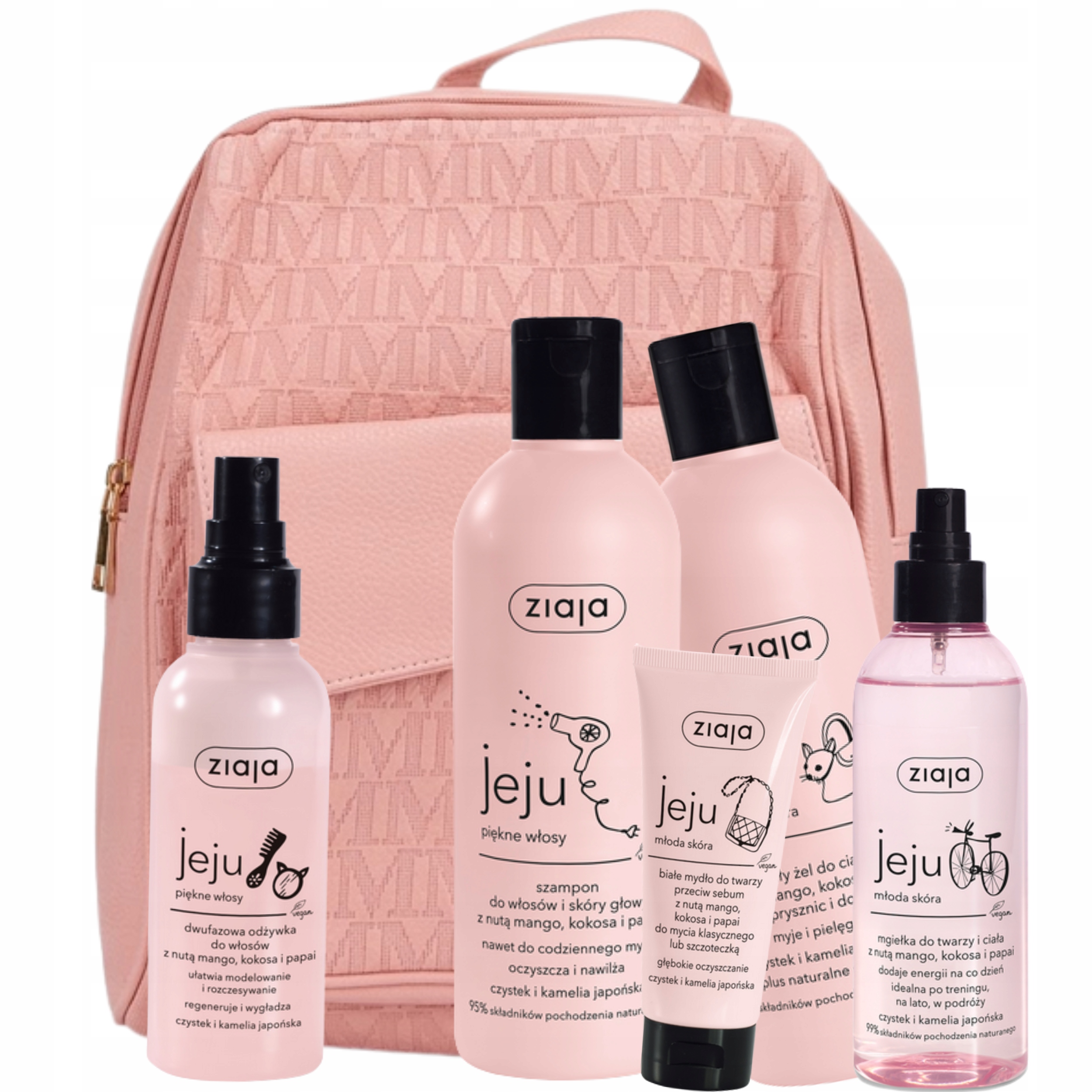 Ziaja Jeju Różowy Zestaw Kosmetyków dla nastolatki dziewczyny Love Pink