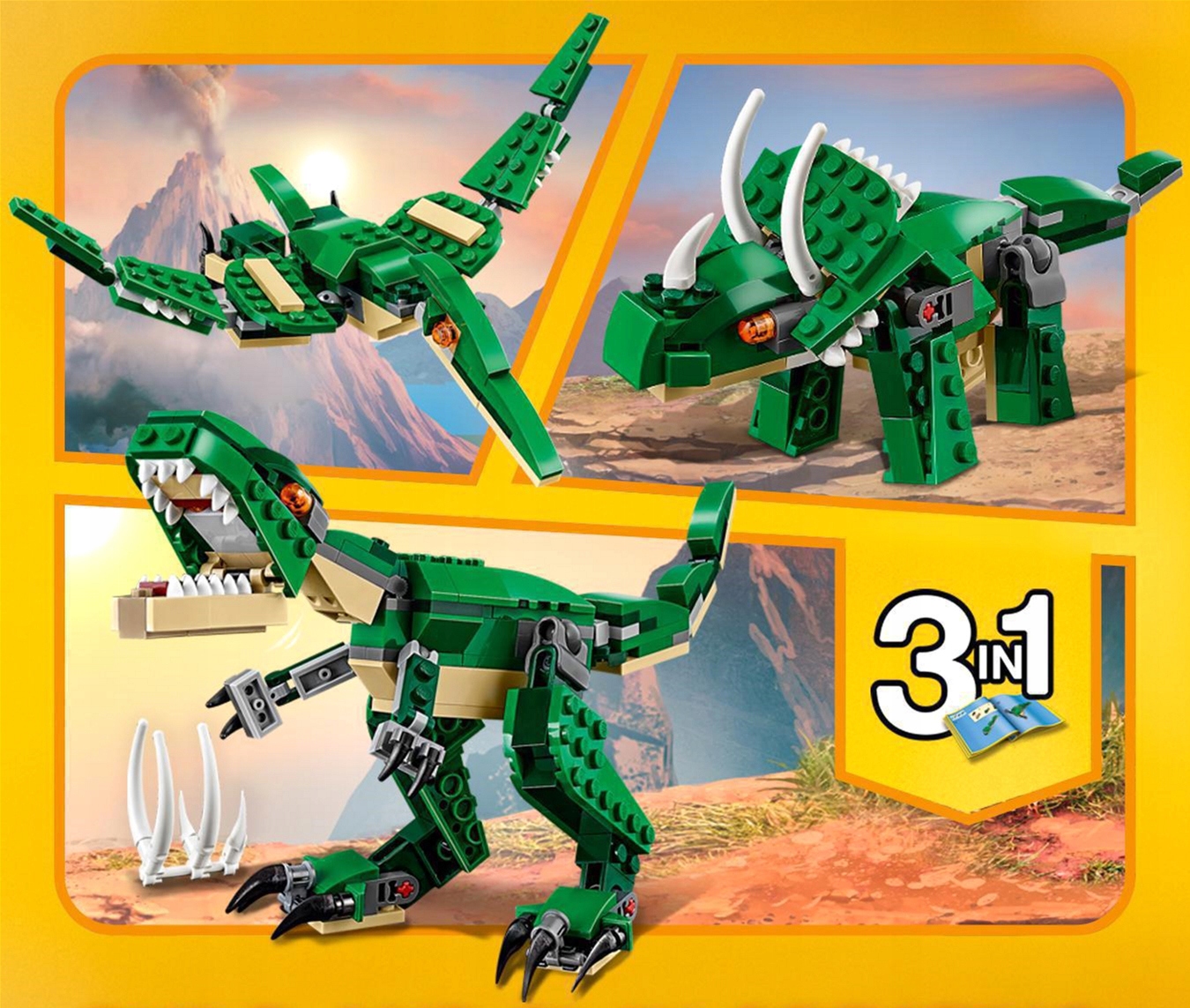 Klocki LEGO Creator 3 w 1 Potężne dinozaury Marka LEGO