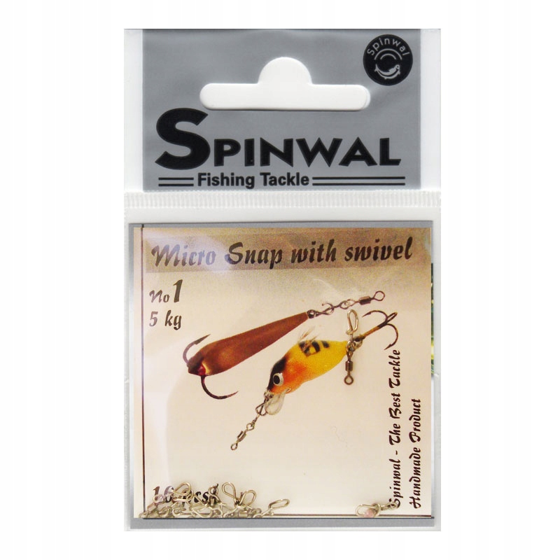 AGRAFKA MICRO SNAP+KRĘTLIK SPINWAL -5 kg 10szt