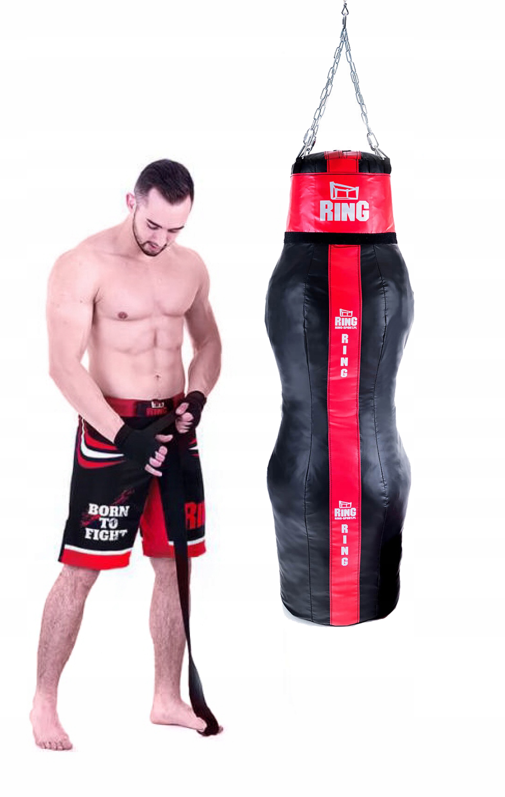 Worek Bokserski Treningowy Manekin 140x45cm 30KG