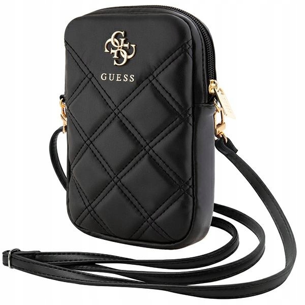 Taška Guess Zip Quilted 4G černá