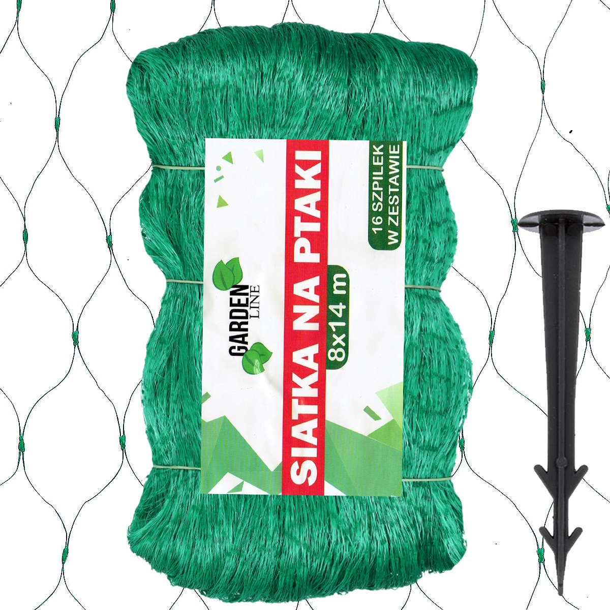 

Siatka Przeciw Ptakom Na Ptaki 8x14m Szpilki