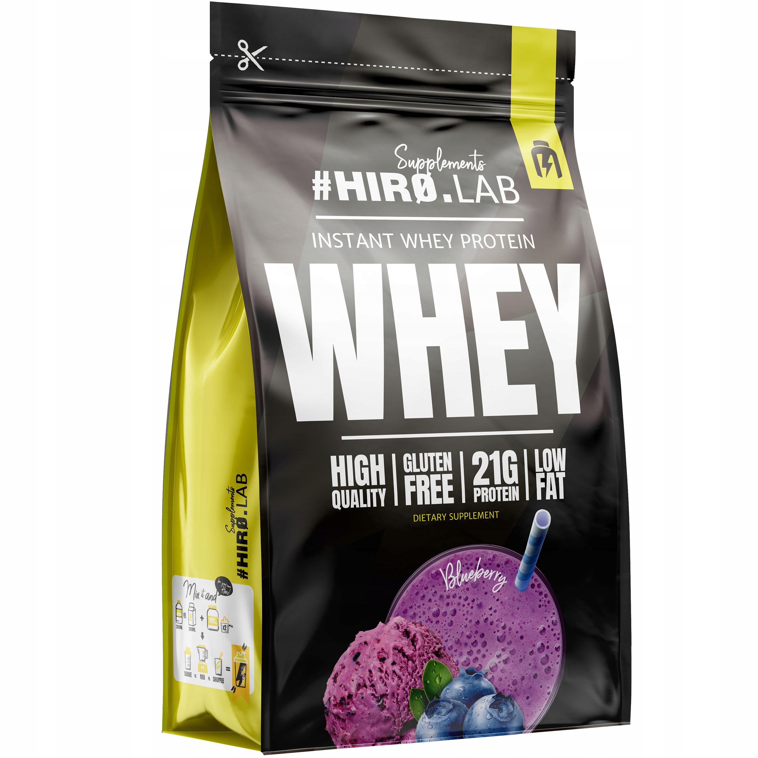 Hiro.Lab Instant Whey Protein 2000 g syrovátkový protein doplněk stravy