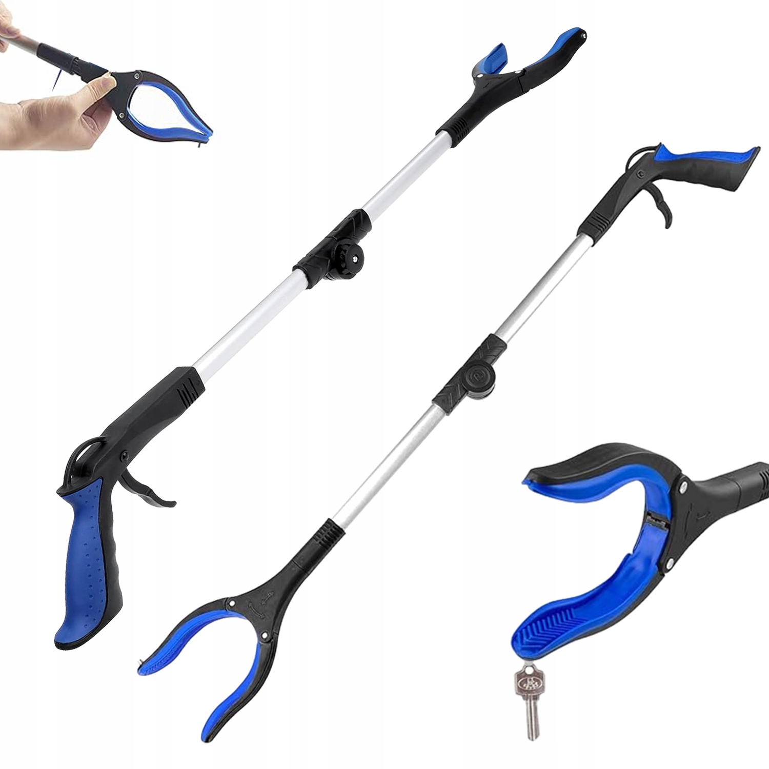 2X Chwytak Do Podnoszenia Śmieci Łapka 80CM Dla Seniora