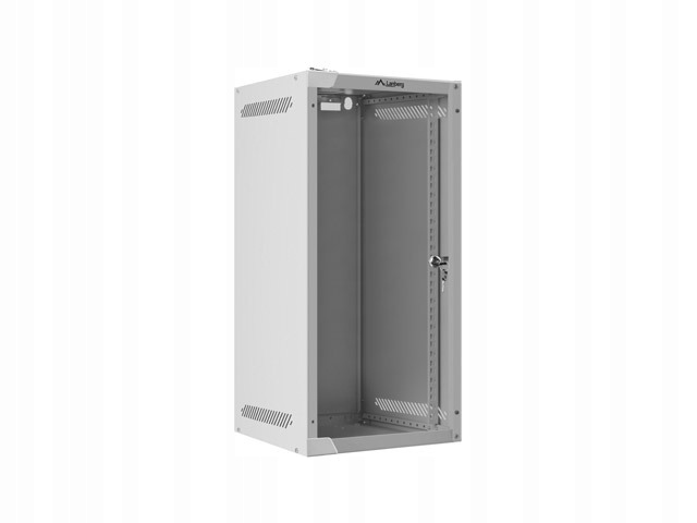 Racková inštalačná skriňa Lanberg 10'' 12U sivá 280x310 mm