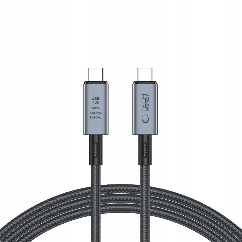 Kabel Usb 4.0 Type-c Thunderbolt 4 240W 4K 120HZ 8K 40GB/S Obraz Dźwięk