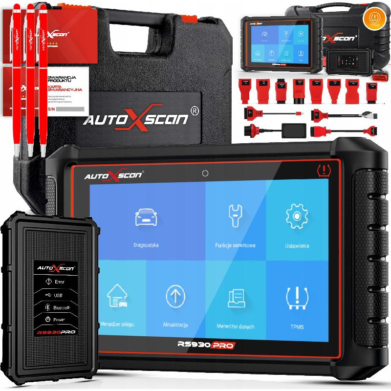 TESTER DIAGNOSTYCZNY+PROGRAMATOR TMPS RS930 PRO PL
