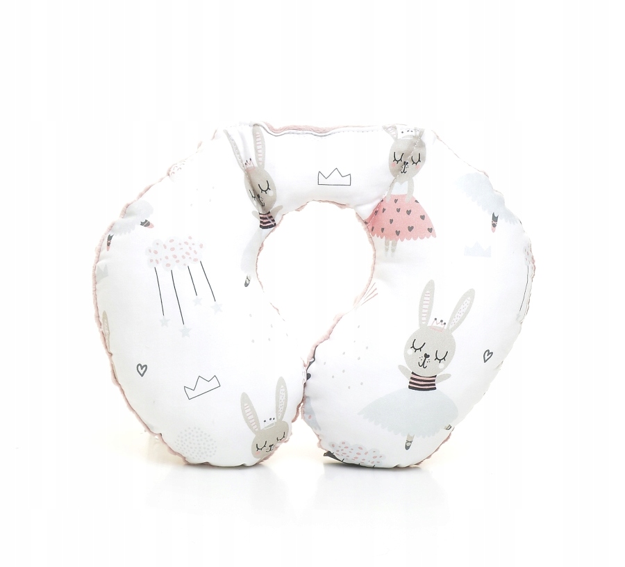 MILUTKA poduszka podróżna ROGAL ZAGŁÓWEK bawełna premium minky PREZENT