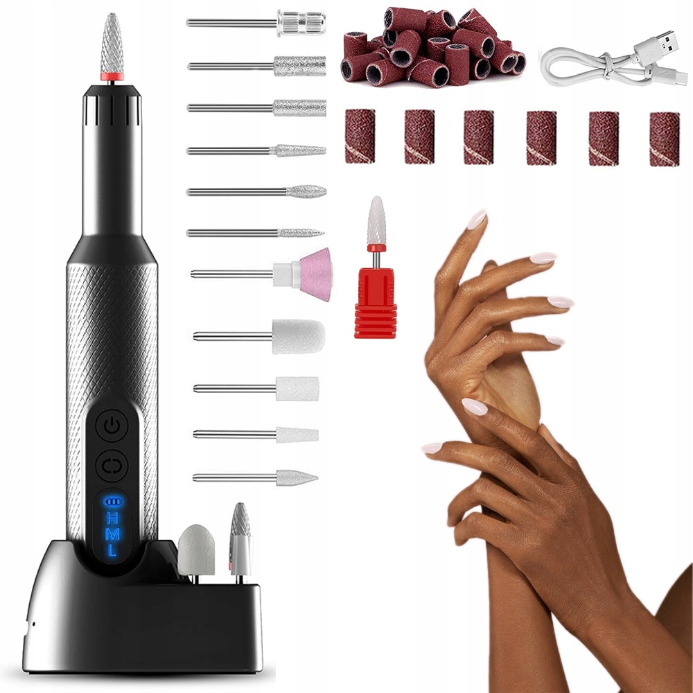 Bruska Na Nehty Profesionální Manikúra Sada 20000RPM Bezdrátová