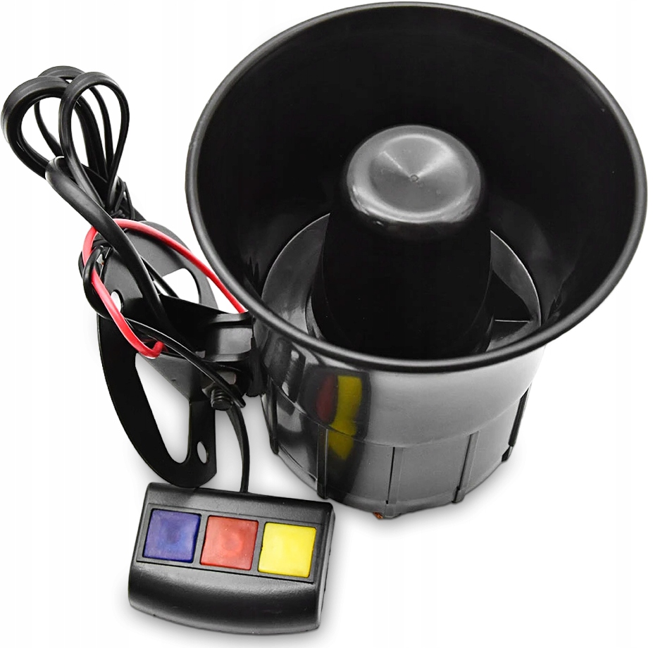 GŁOŚNA SYRENA ALARMOWA 6 TON SYGNAŁ 6 TONOWY FANFARA KLAKSON 12V POLICYJNA Producent części Inny