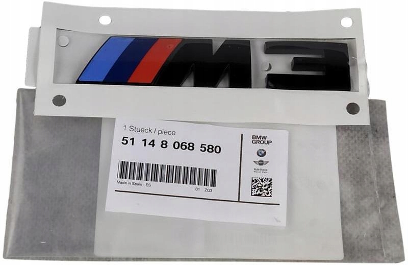 OE BMW EMBLEMAT TYŁ CZARNY BMW M3 F80