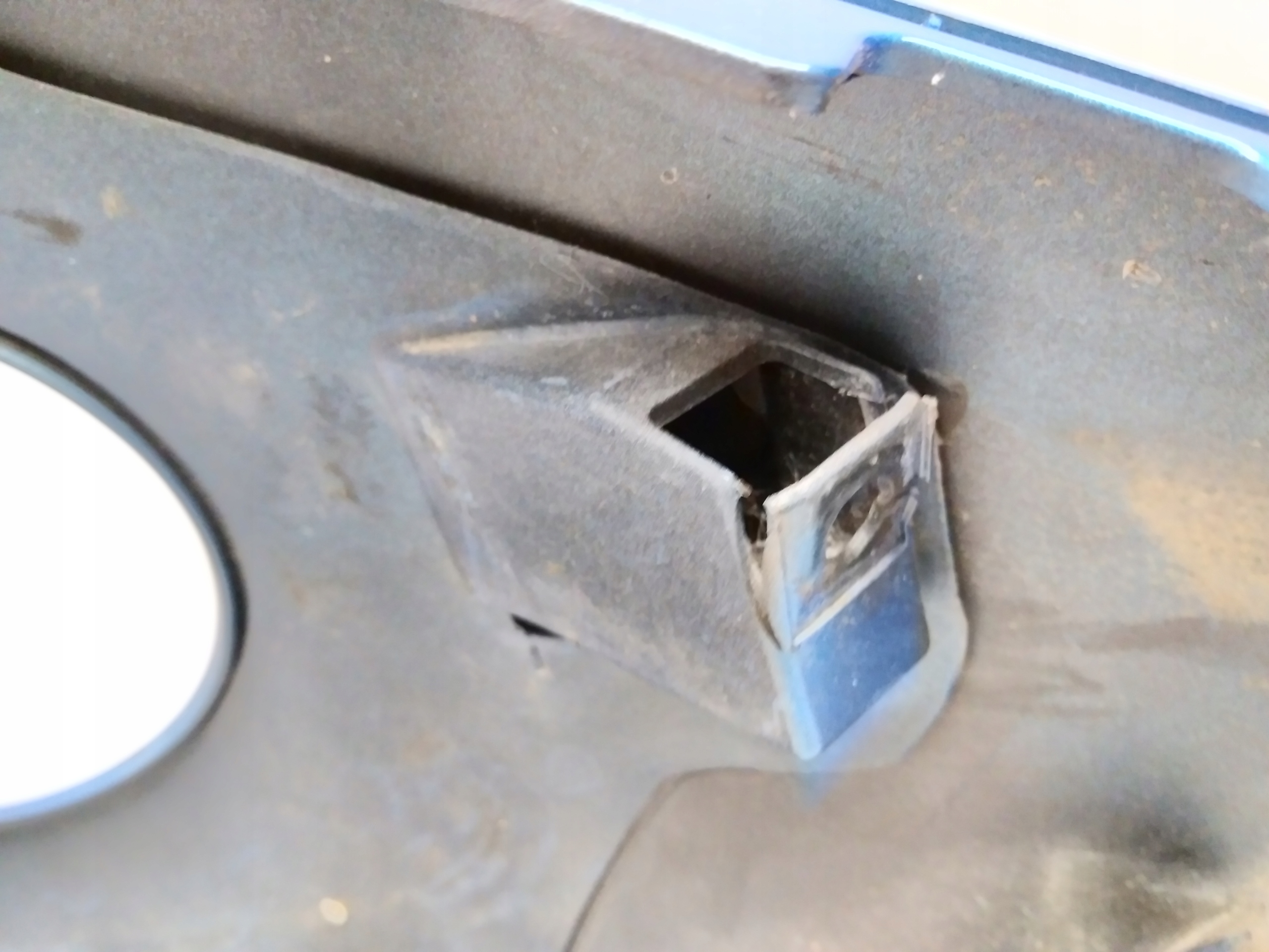 15+ Fiat 500 lift bumper front blue original