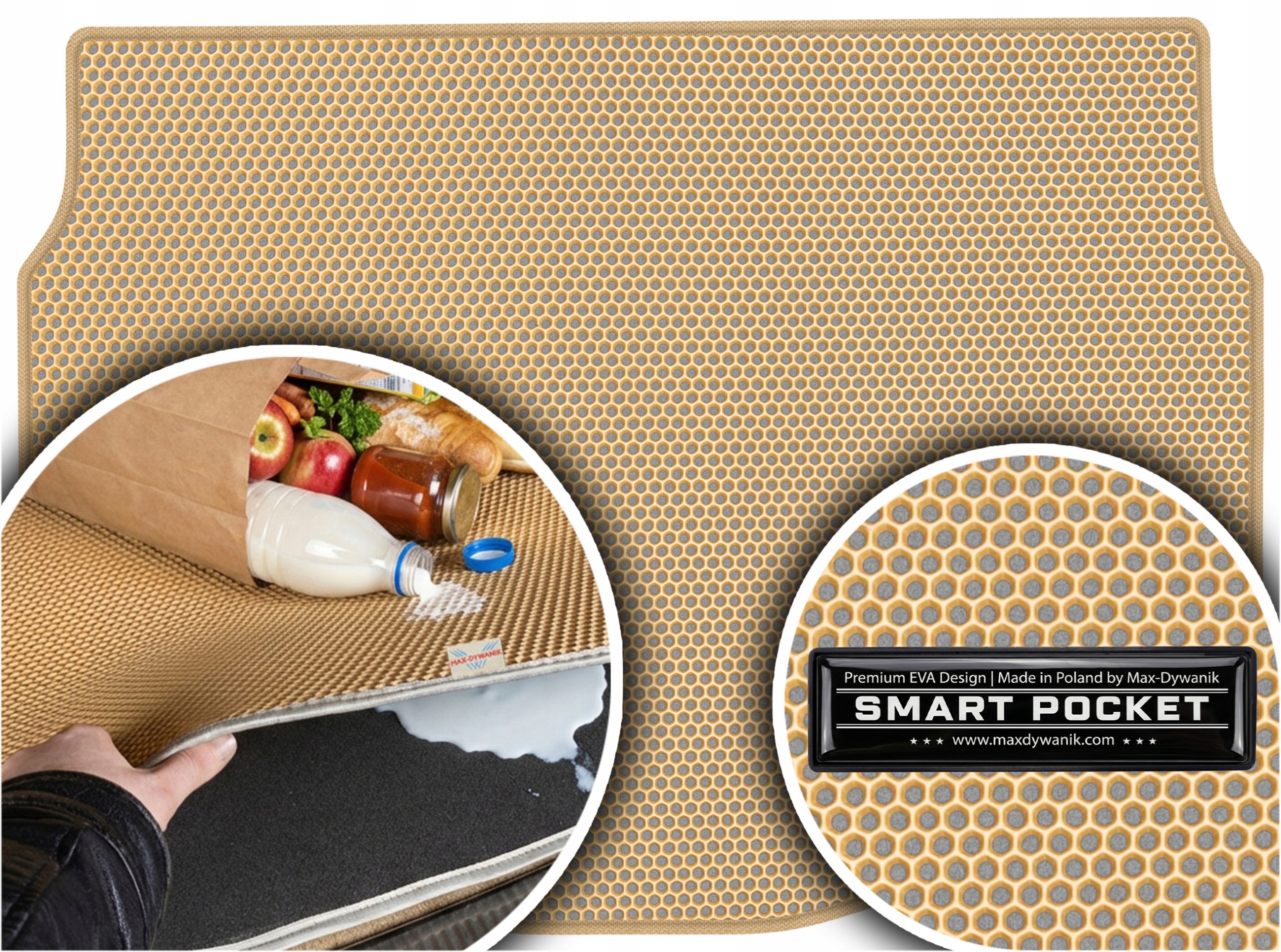 Citroen C4 Cactus I 2014-2020 Vložka batožinového priestoru Eva Smart Pocket Béžová
