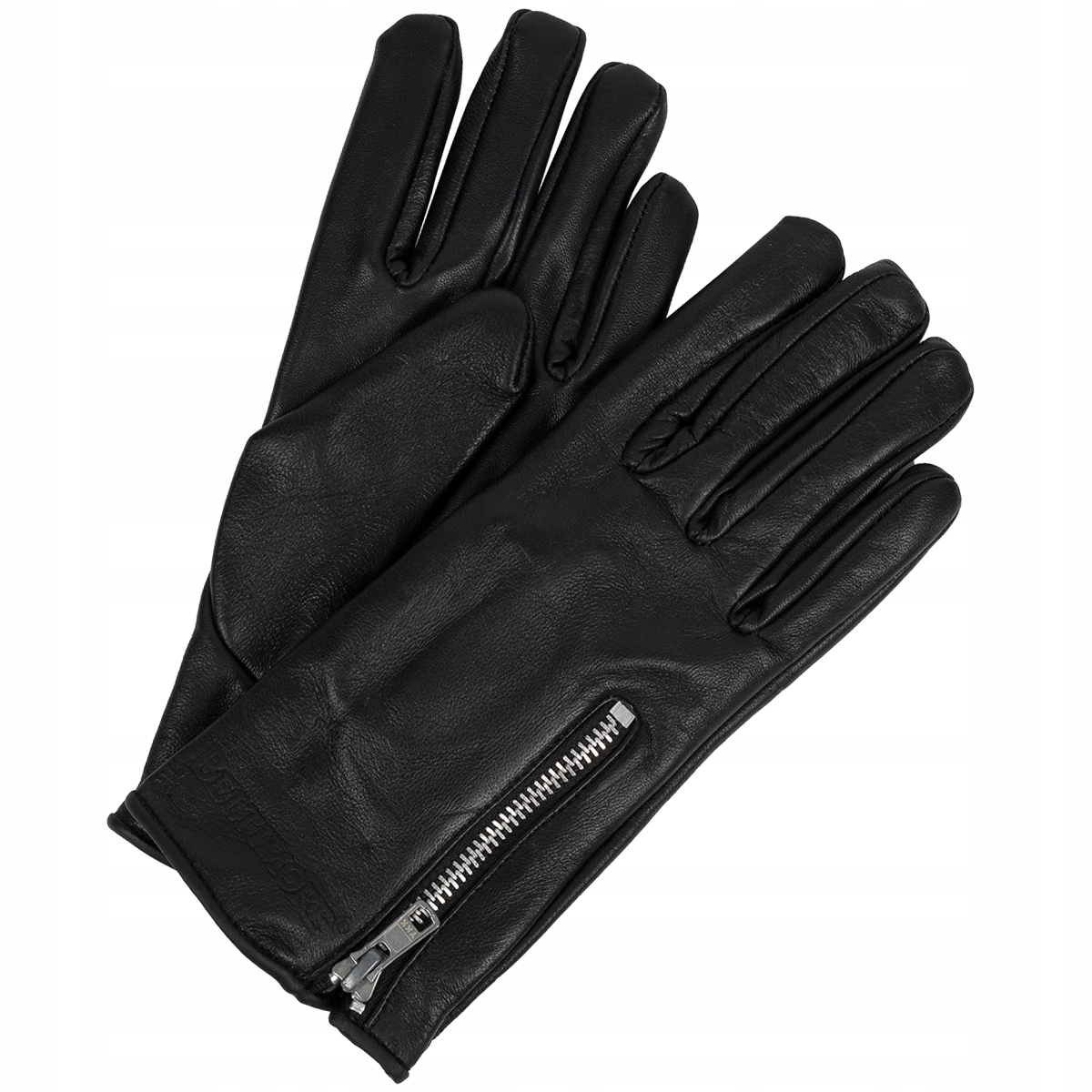 Rękawiczki skórzane damskie polar miś BELTIMORE pięciopalczaste ciepłe r.S Model K27