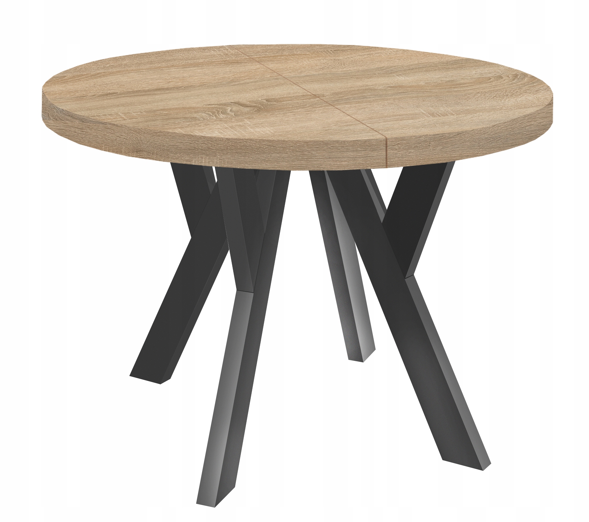 Stół Okrągły PERO 100/150 rozkładany KUCHNIA SALON Szerokość mebla 100 cm